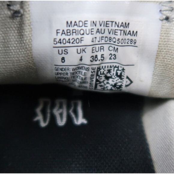 Converse Shoes Womens 6 Sneakers Casual Chuck Taylor All Star Double Tongue Gray - Picture 8 of 12